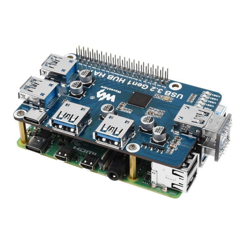 USB 3.2 Gen1 Hub HAT for Raspberry Pi - Image 2
