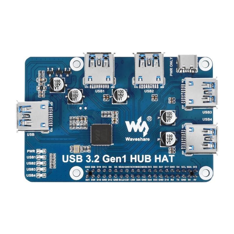 USB 3.2 Gen1 Hub HAT for Raspberry Pi - Image 3