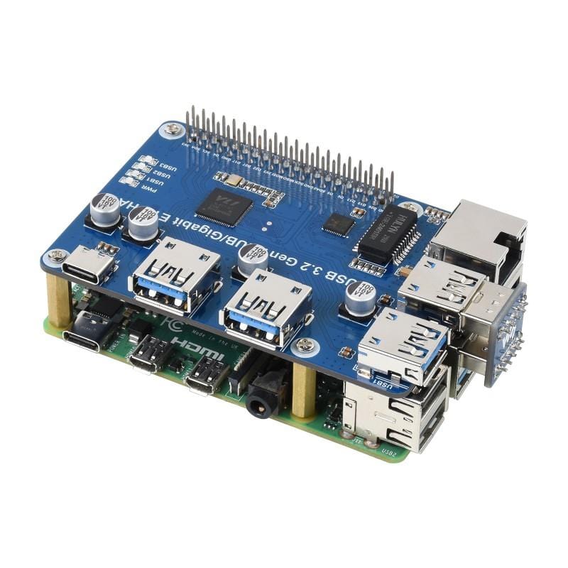 USB 3.2 Hub & Gigabit Ethernet HAT for Raspberry Pi - Image 5
