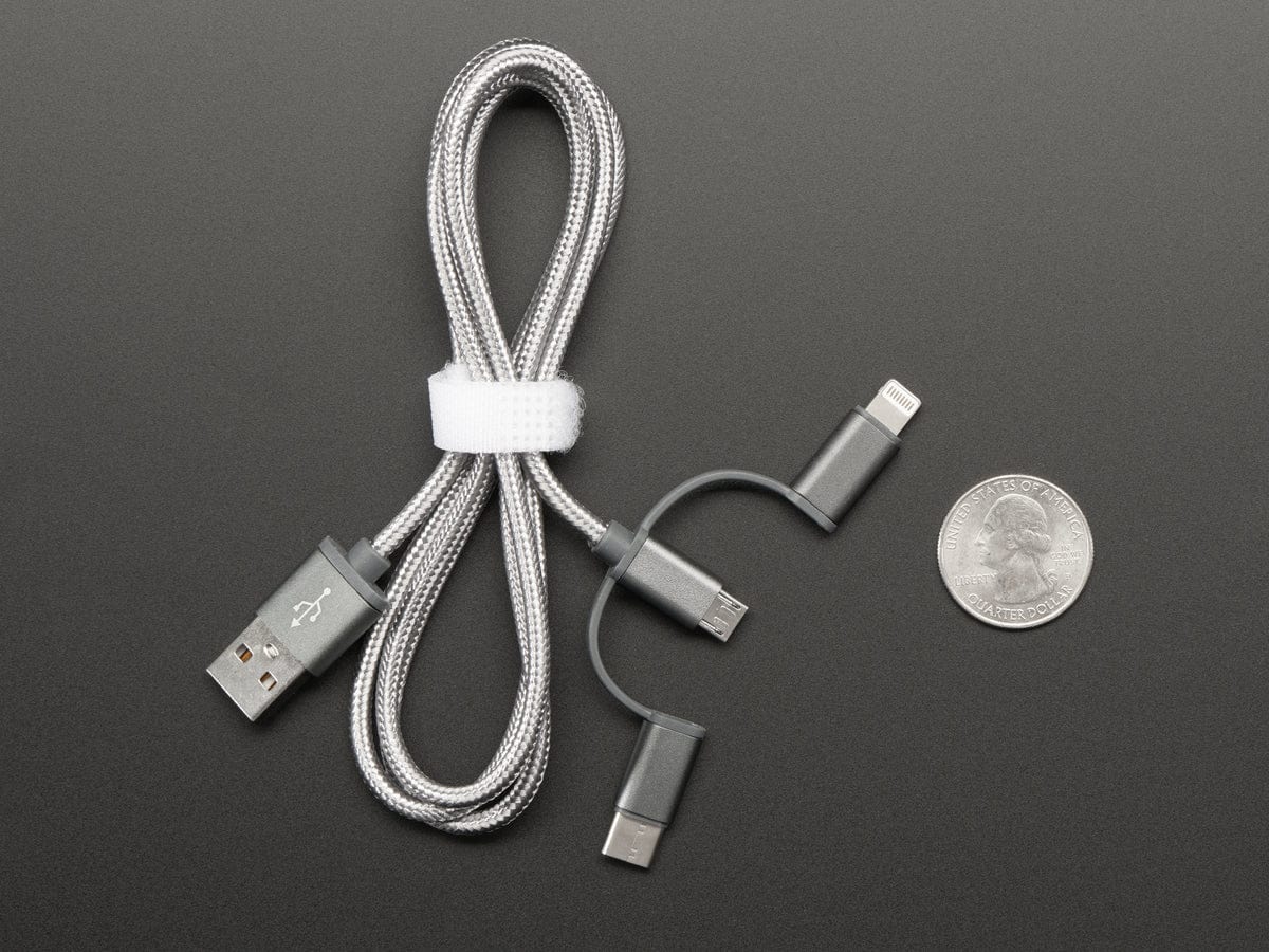 USB 3-in-1 Sync and Charge Cable - Micro B / Type-C / Lightning [Discontinued] - Image 6