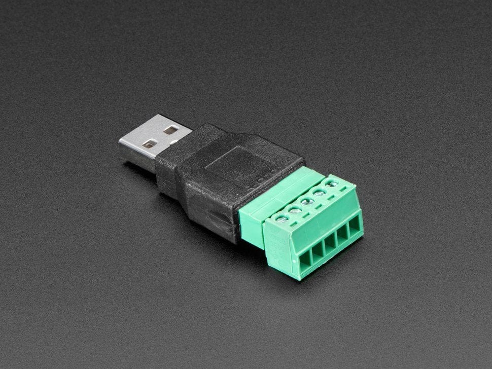 USB-A Male Plug to 5-pin Terminal Block - Image 2