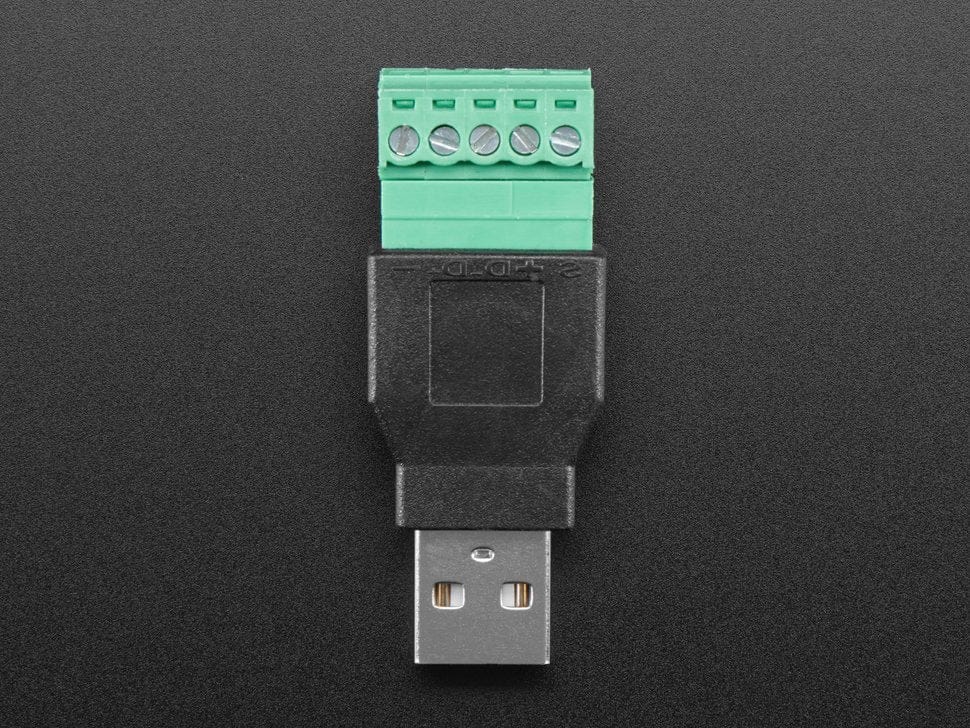 USB-A Male Plug to 5-pin Terminal Block - Image 3