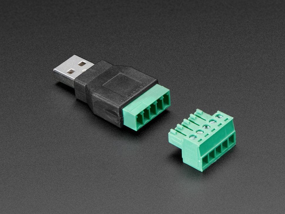 USB-A Male Plug to 5-pin Terminal Block - Image 4