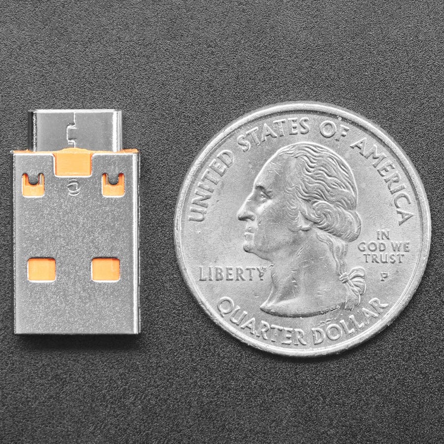 USB A Plug to USB C Jack Microadapter - Image 6