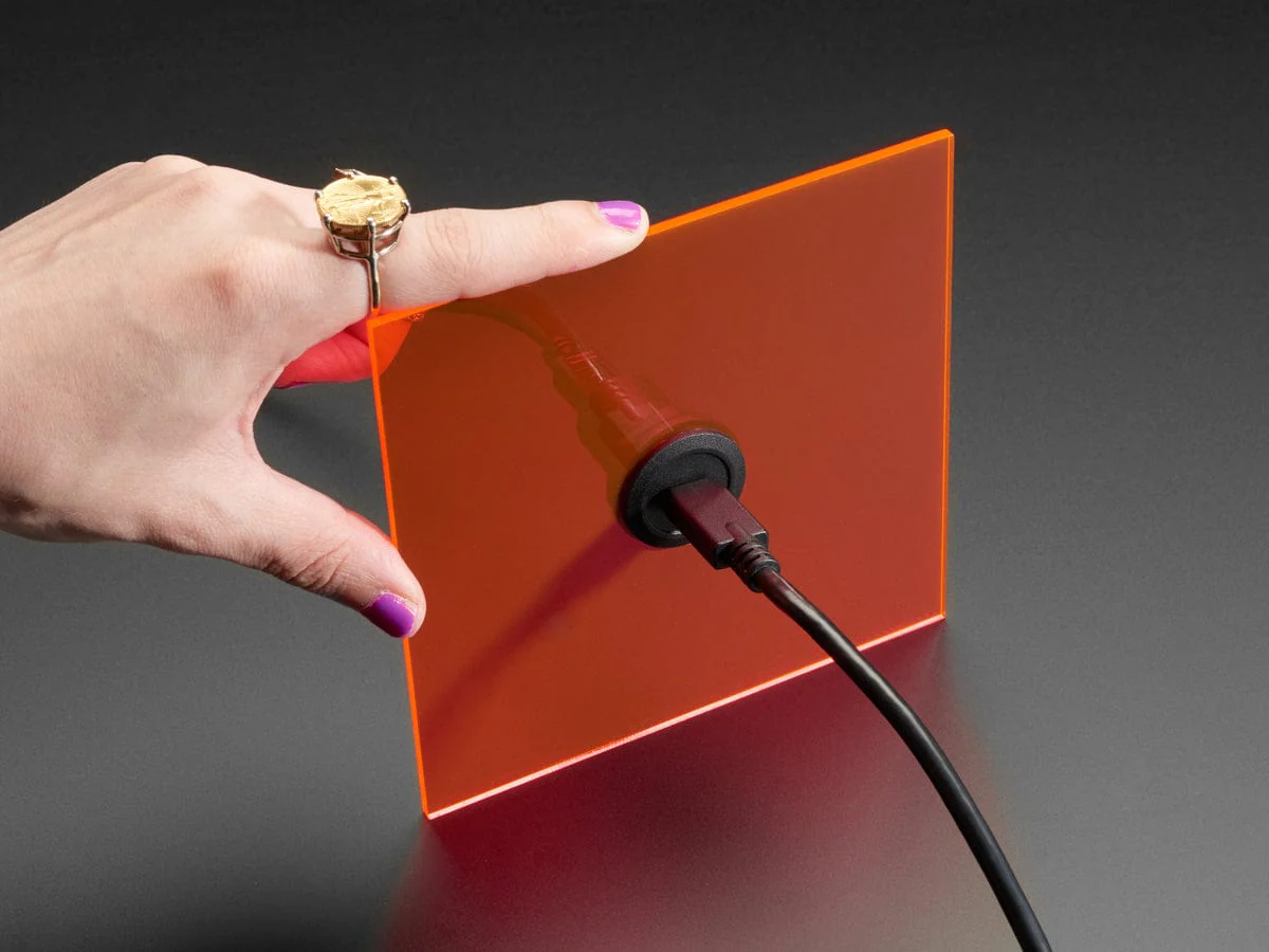 USB C Jack to Micro USB Jack Round Panel Mount Adapter - Image 3