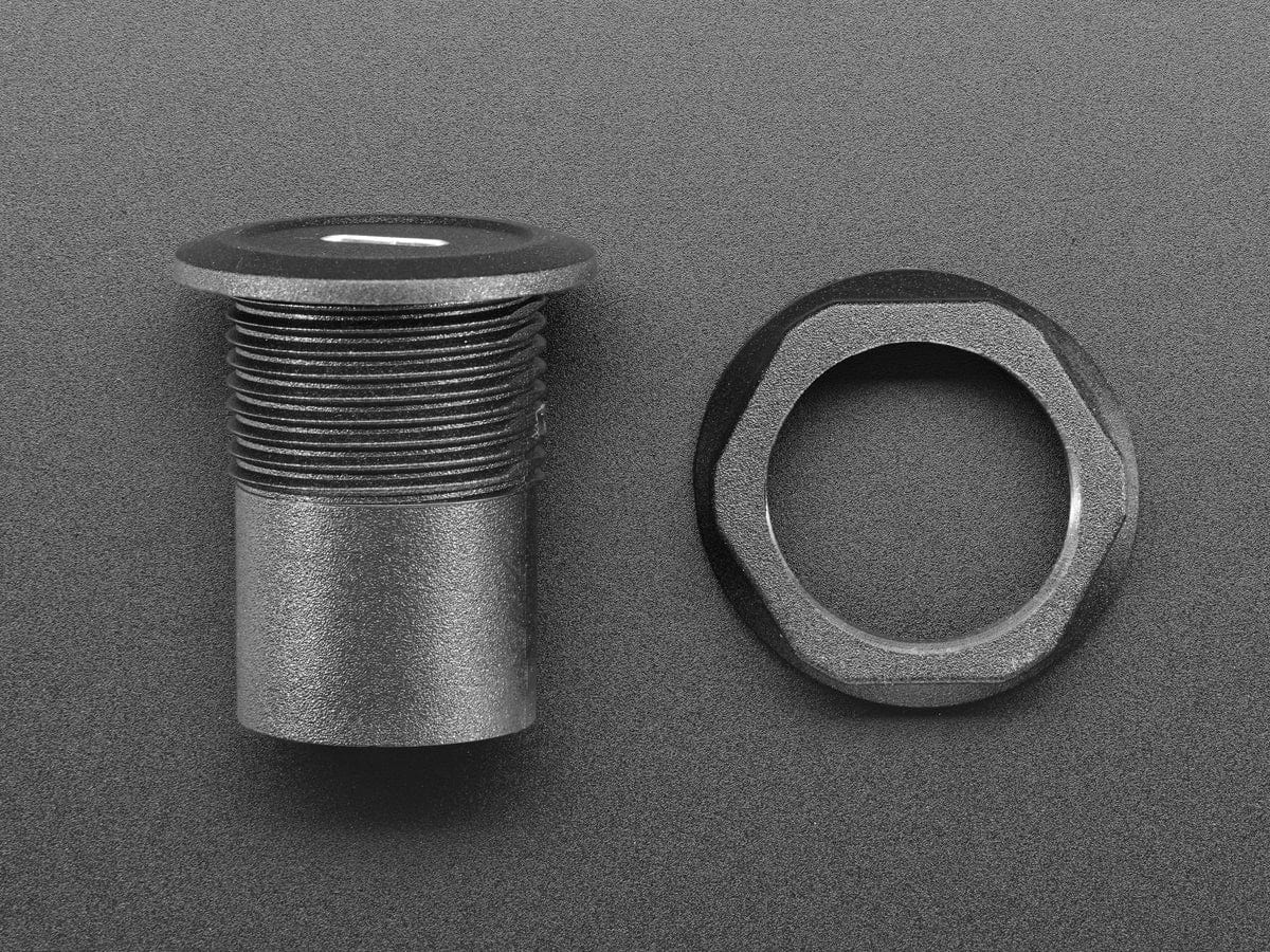 USB C Jack to Micro USB Jack Round Panel Mount Adapter - Image 4