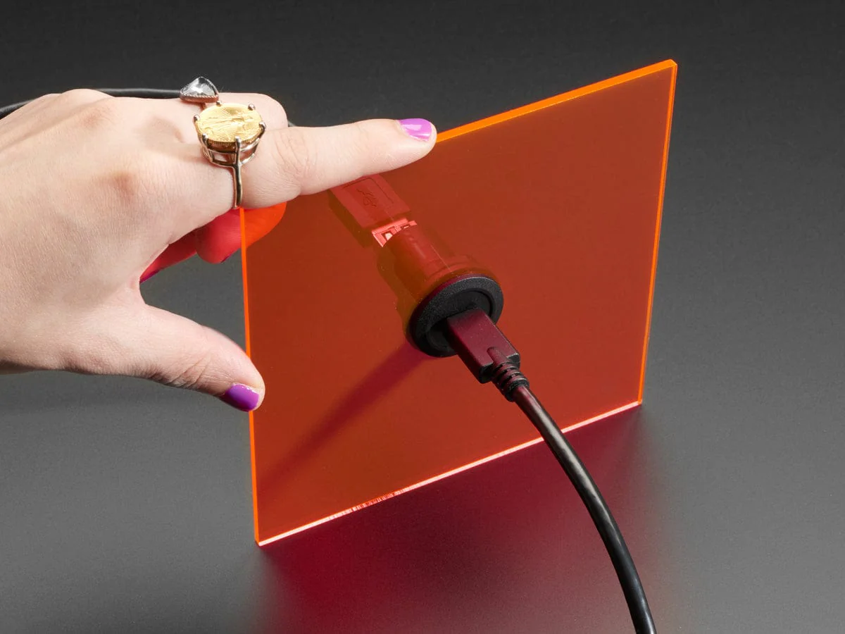 USB C Jack to USB A Jack Round Panel Mount Adapter - Image 3