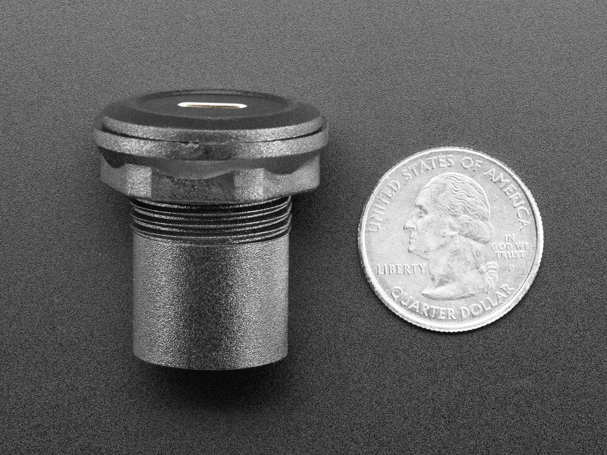 USB C Jack to USB C Jack Round Panel Mount Adapter - Image 5