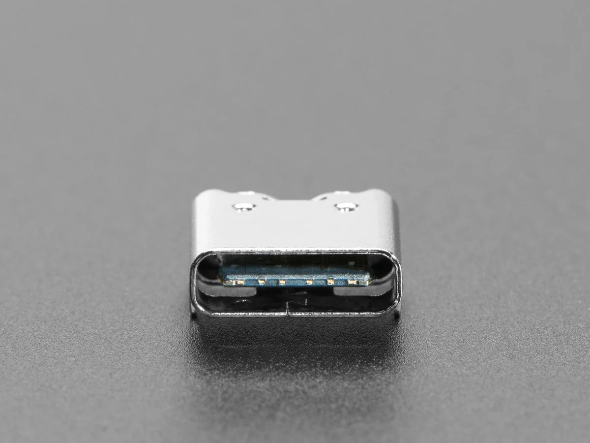 USB C SMT / THM Jack Connector - Power Only - Pack of 10 - Image 3