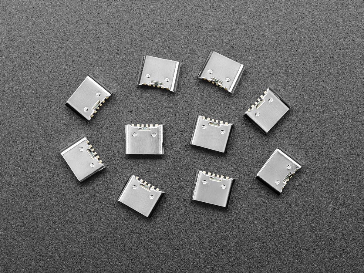 USB C SMT / THM Jack Connector - Power Only - Pack of 10 - Image 4
