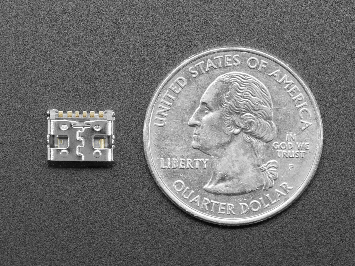 USB C SMT / THM Jack Connector - Power Only - Pack of 10 - Image 5
