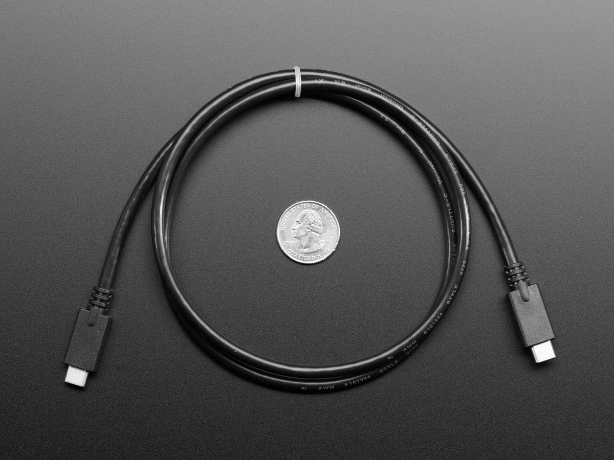 USB C to USB C Cable - USB 3.1 Gen 4 with E-Mark - 1 meter long - Image 3
