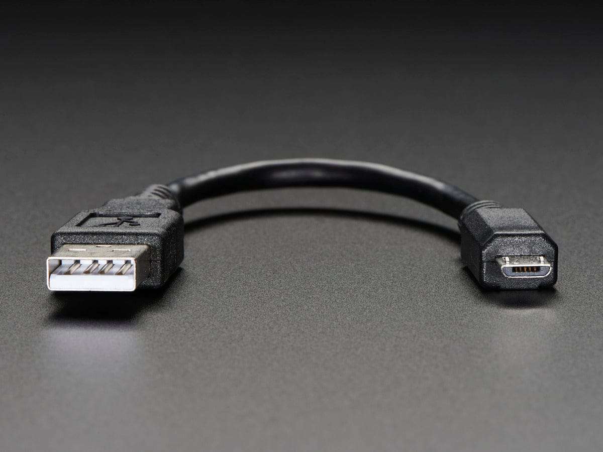 USB cable - 6" A/MicroB [Discontinued] - Image 2