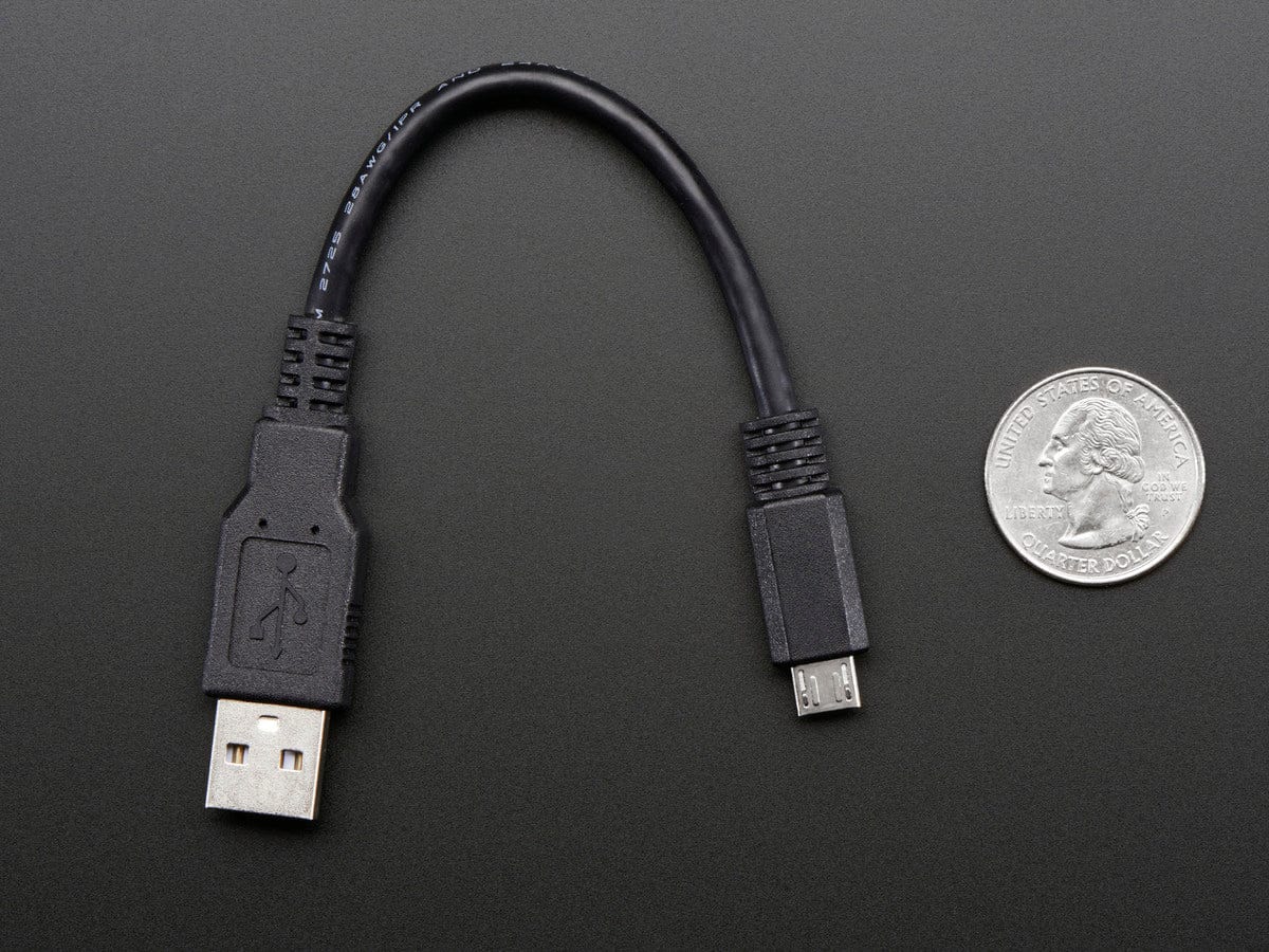 USB cable - 6" A/MicroB [Discontinued] - Image 3