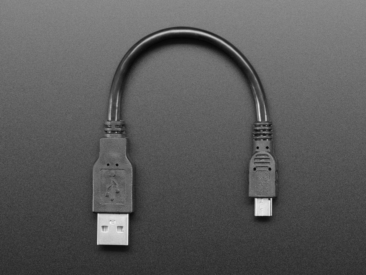 USB cable - 6" A/MiniB - Image 3