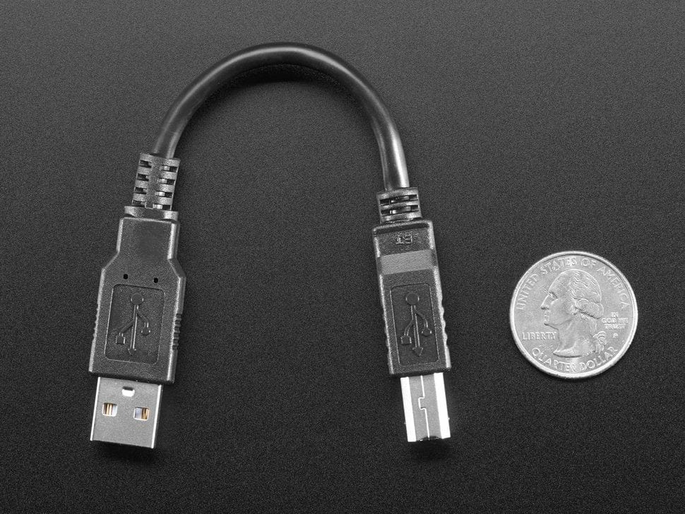 USB Cable - 6" Standard A-B - Image 3