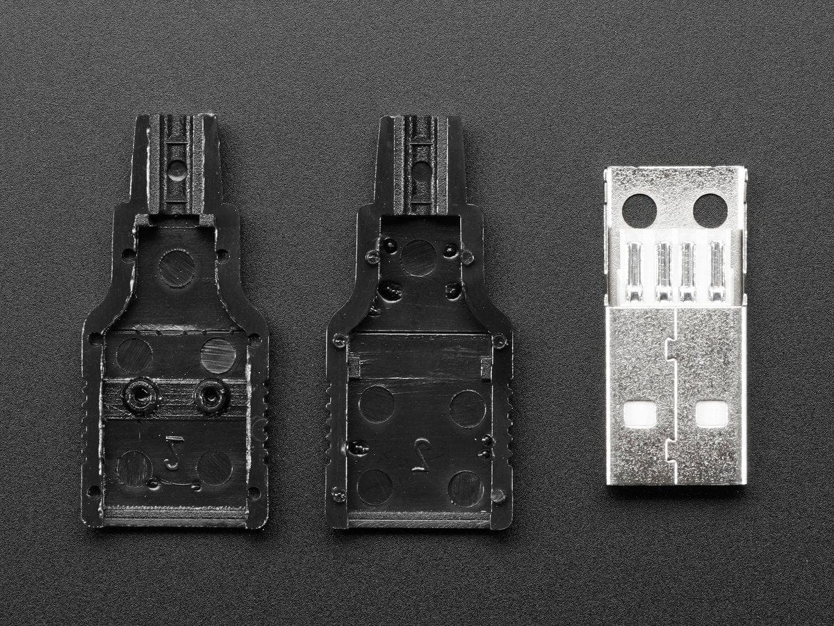 USB DIY Connector Shell - Type A Male Plug - Image 3