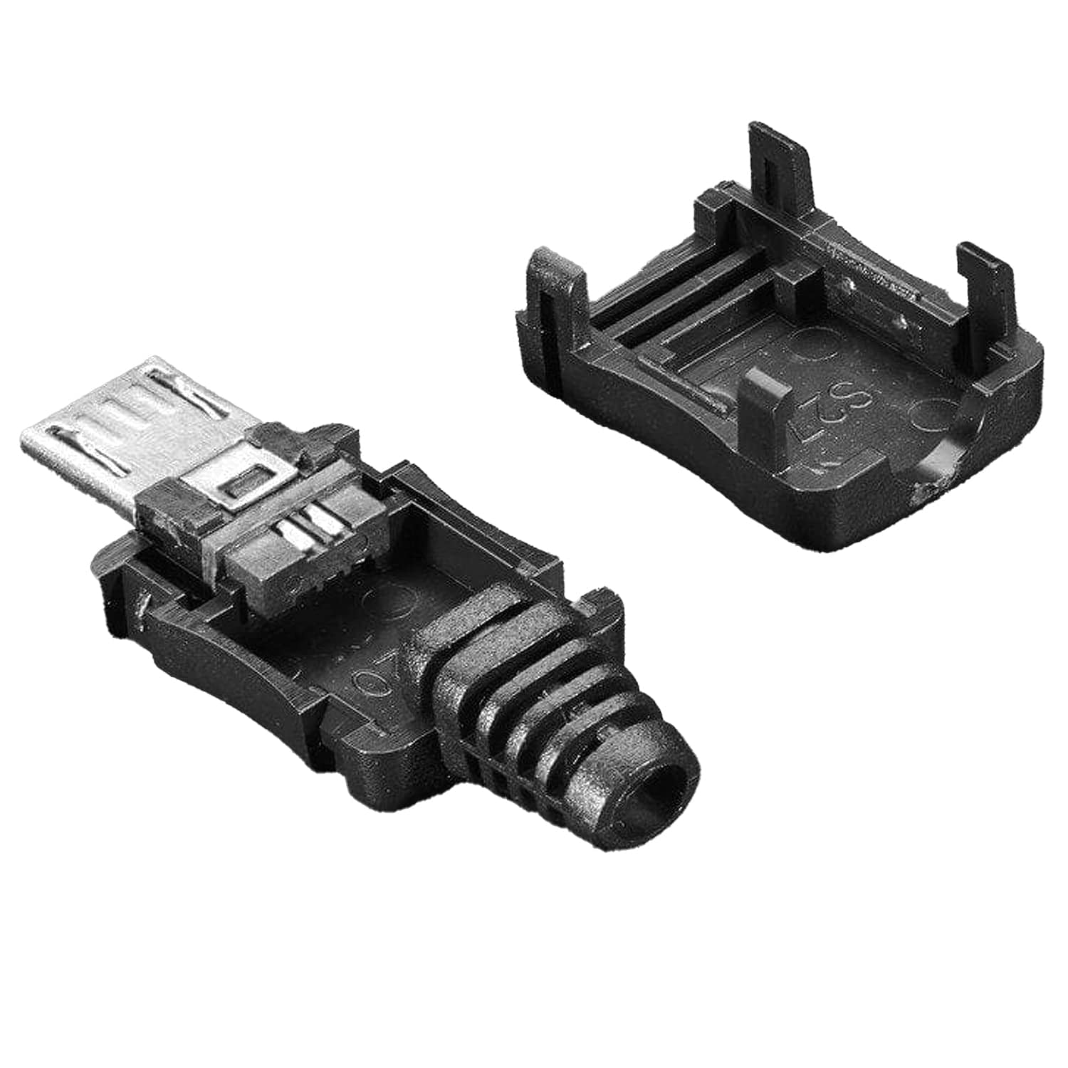 USB DIY Connector Shell - Type Micro-B Plug [discontinued] - Image 2