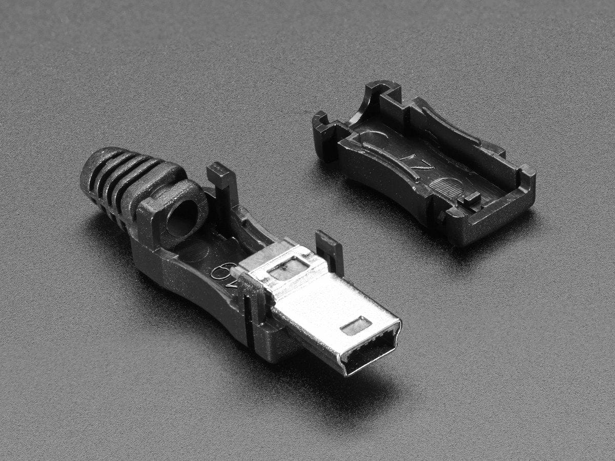 USB DIY Connector Shell - Type Mini-B Plug - Image 4