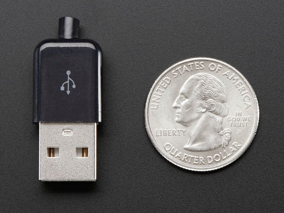 USB DIY Slim Connector Shell - A-M Plug - Image 3