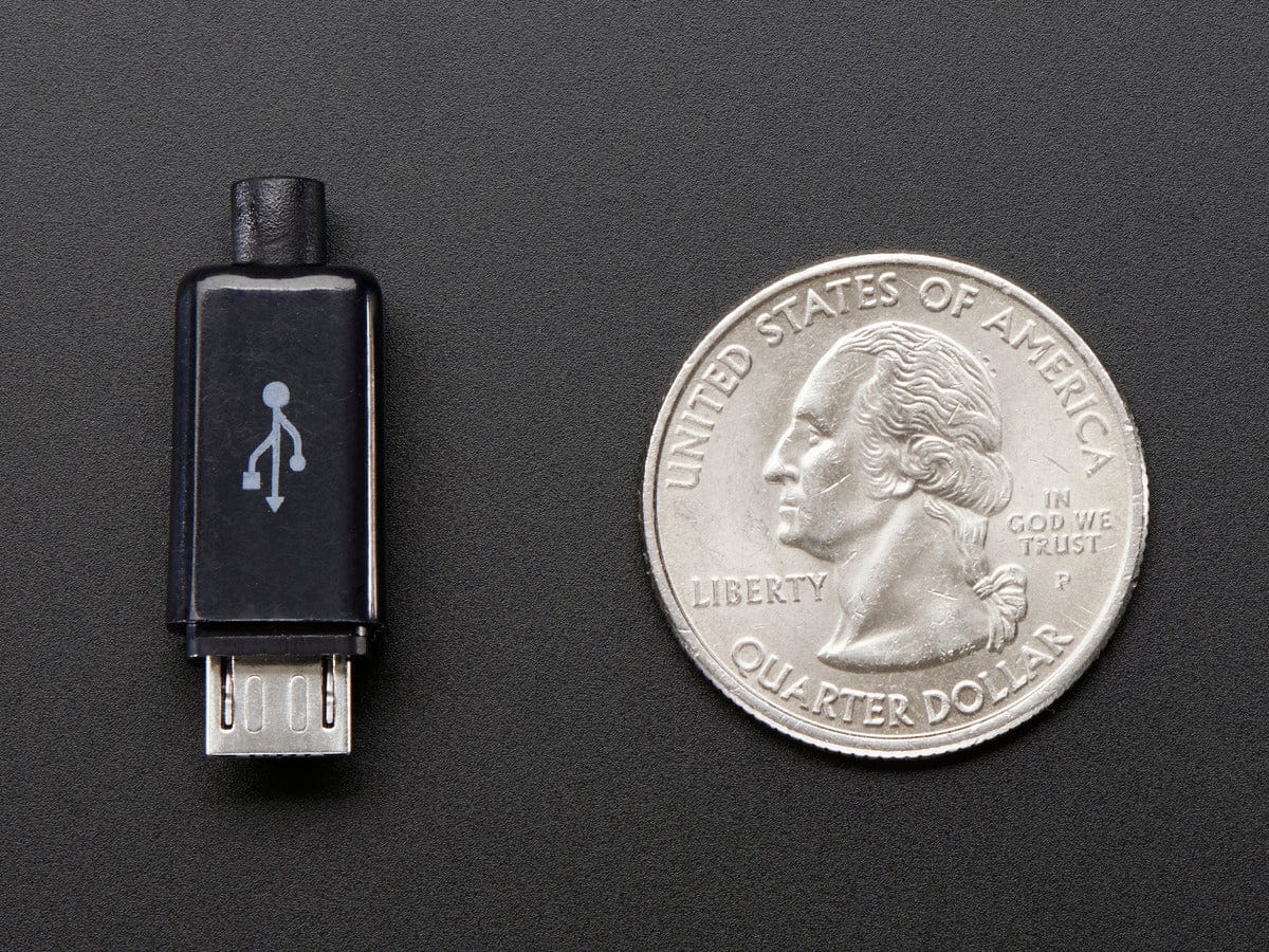 USB DIY Slim Connector Shell - MicroB Plug - Image 3