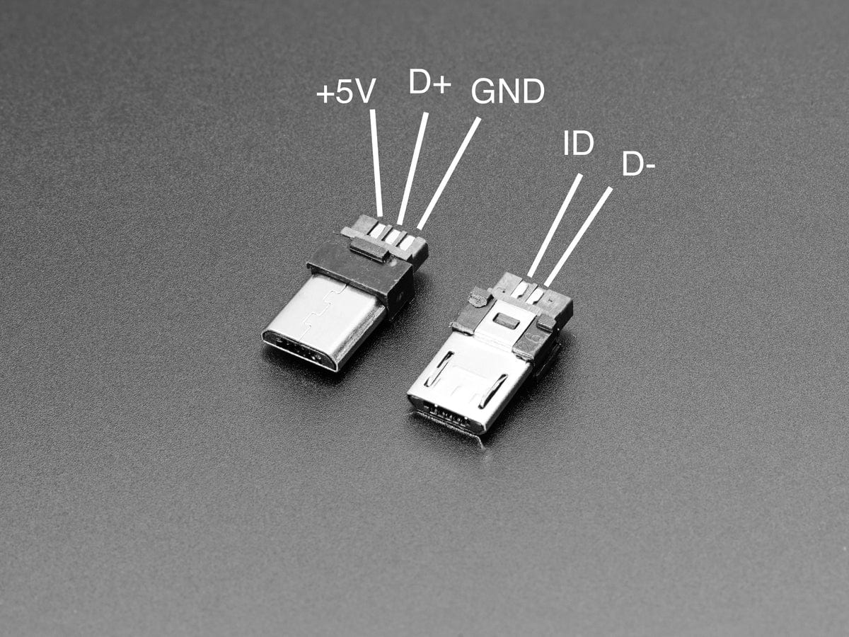 USB DIY Slim Connector Shell - MicroB Plug - Image 4