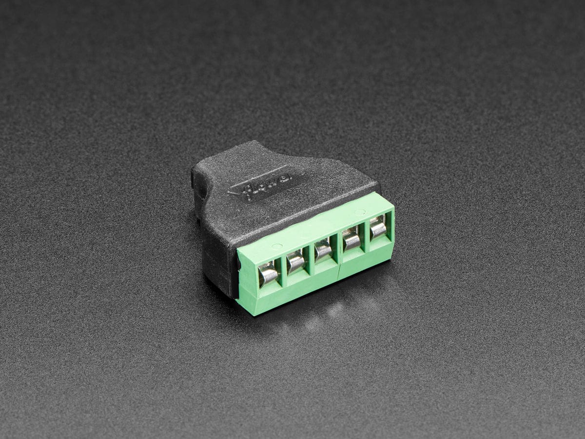 USB Micro B Female Socket to 5-pin Terminal Block - Image 2