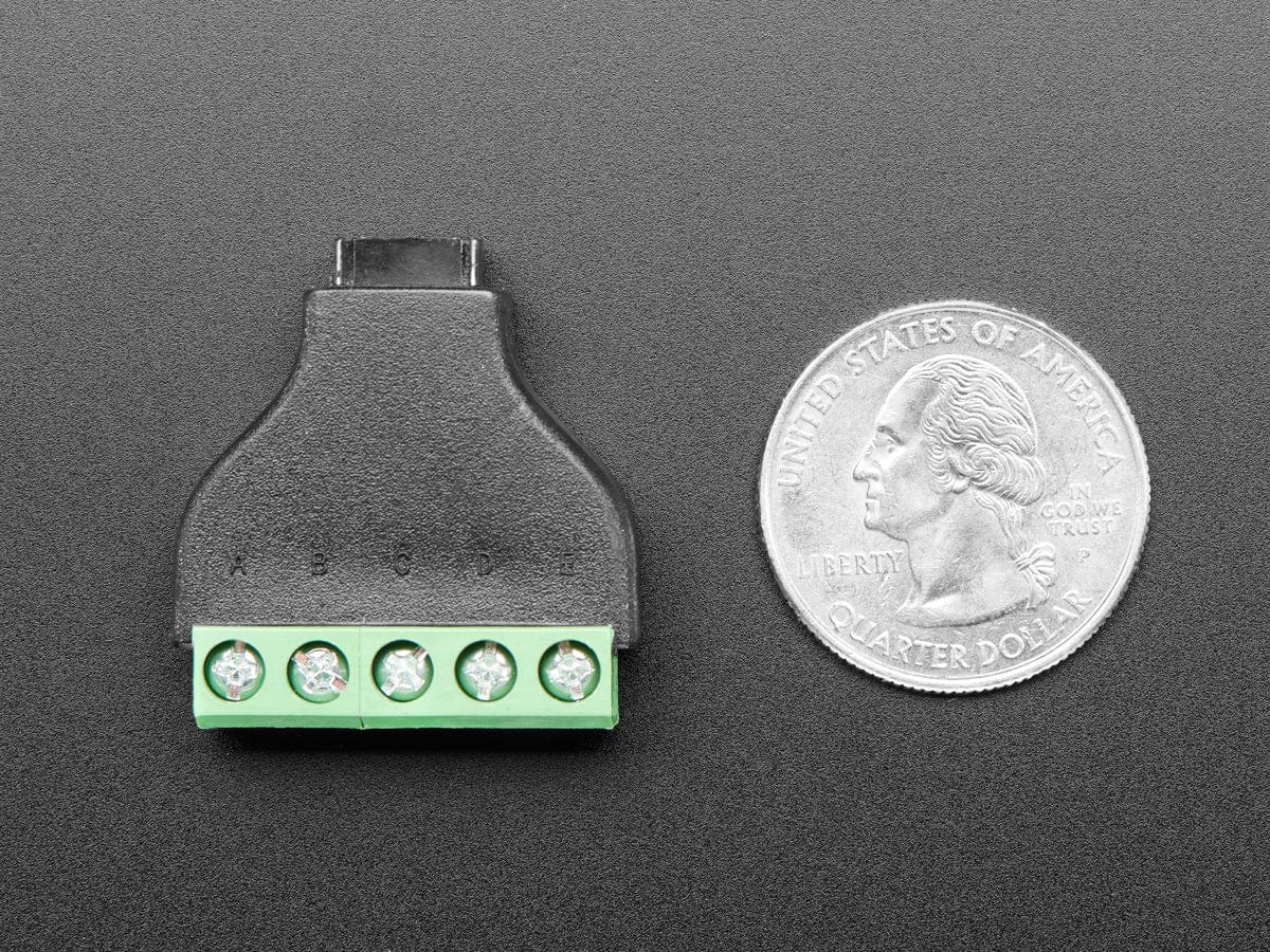 USB Micro B Female Socket to 5-pin Terminal Block - Image 4
