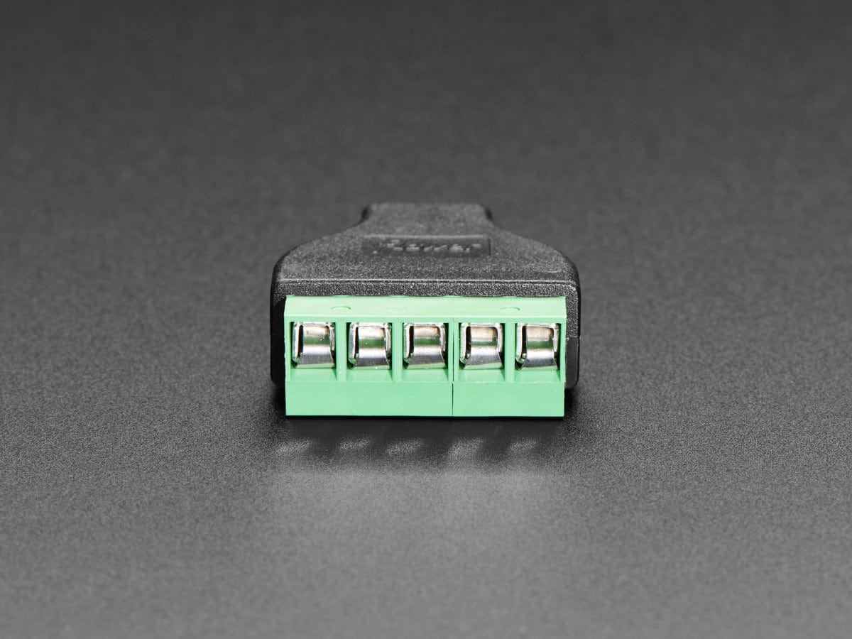 USB Micro B Male Plug to 5-pin Terminal Block - Image 2