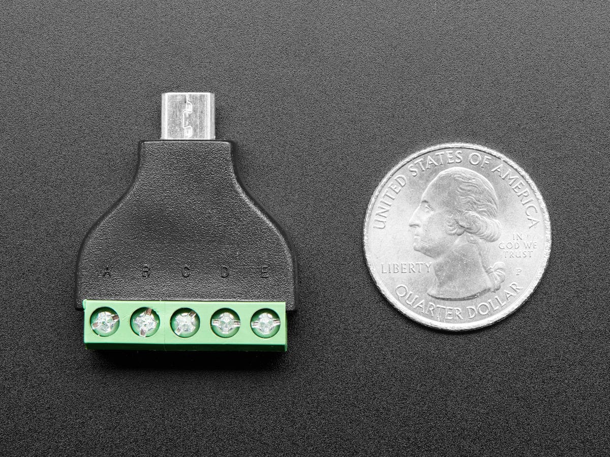 USB Micro B Male Plug to 5-pin Terminal Block - Image 4