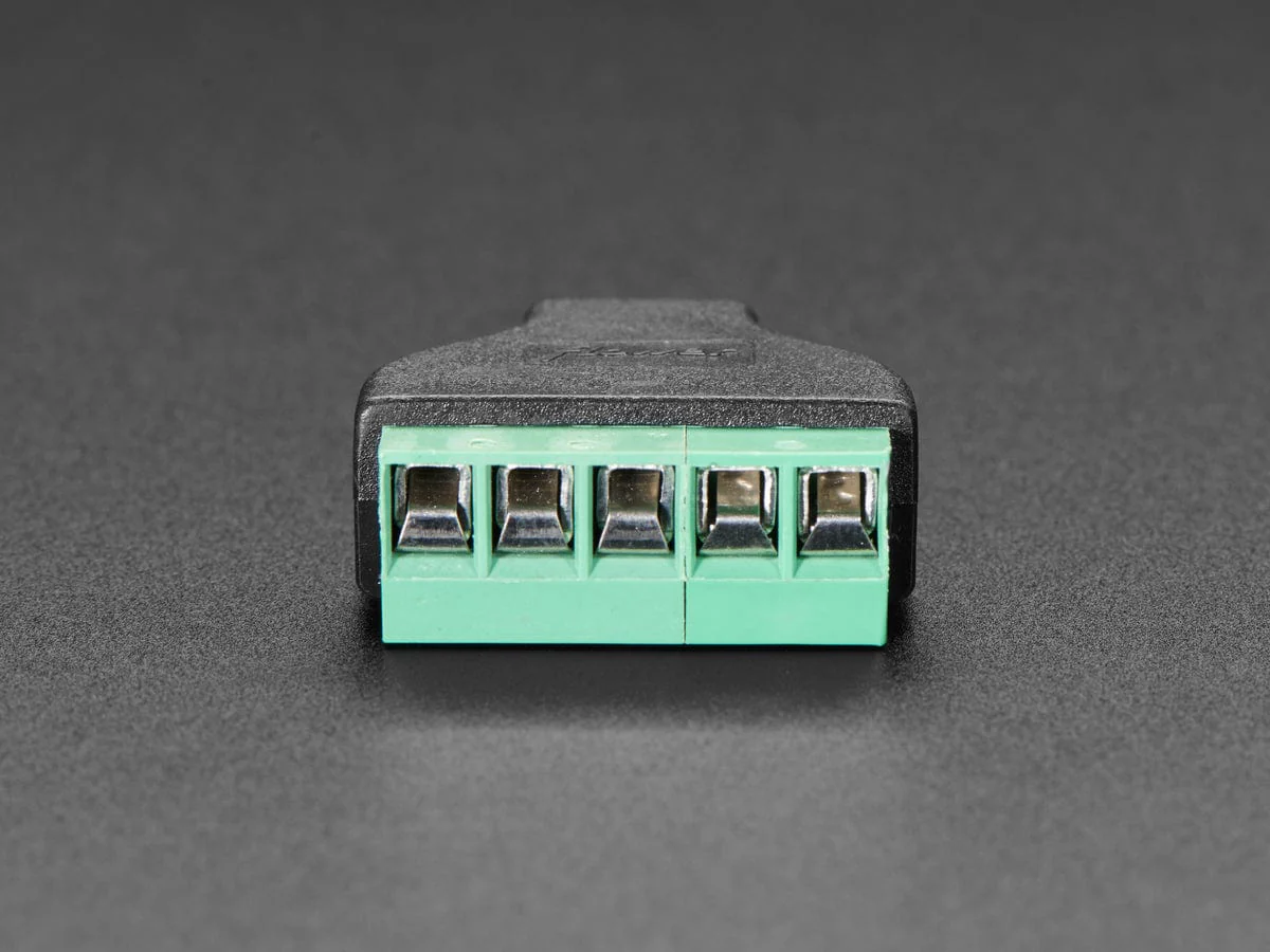 USB Mini B Male Plug to 5-pin Terminal Block - Image 3