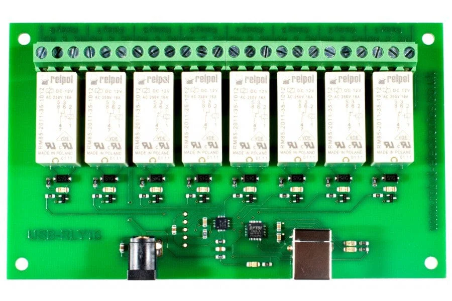 USB - RLY 16 16Amp, 8 Channel Relay Module [Discontinued] - Image 3