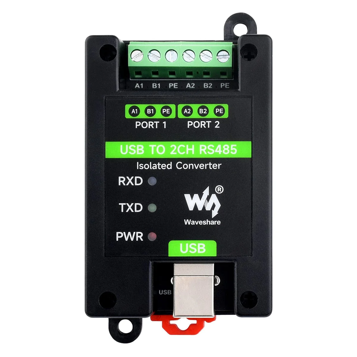 USB to 2-Channel RS485 Industrial Grade Isolated Converter - Image 3