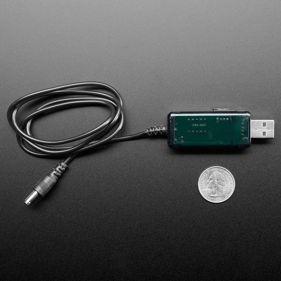 USB to 5.5mm/2.1mm DC Booster Cable - 9V or 12V Output - Image 6