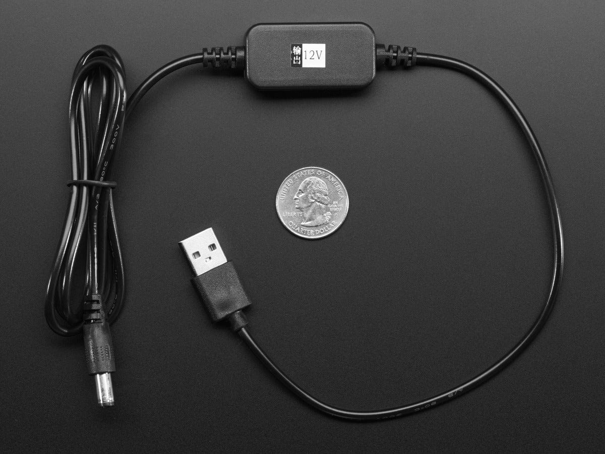 USB to 5.5mm / 2.1mm or 2.5mm DC Booster Cable - 12V Output - Image 3