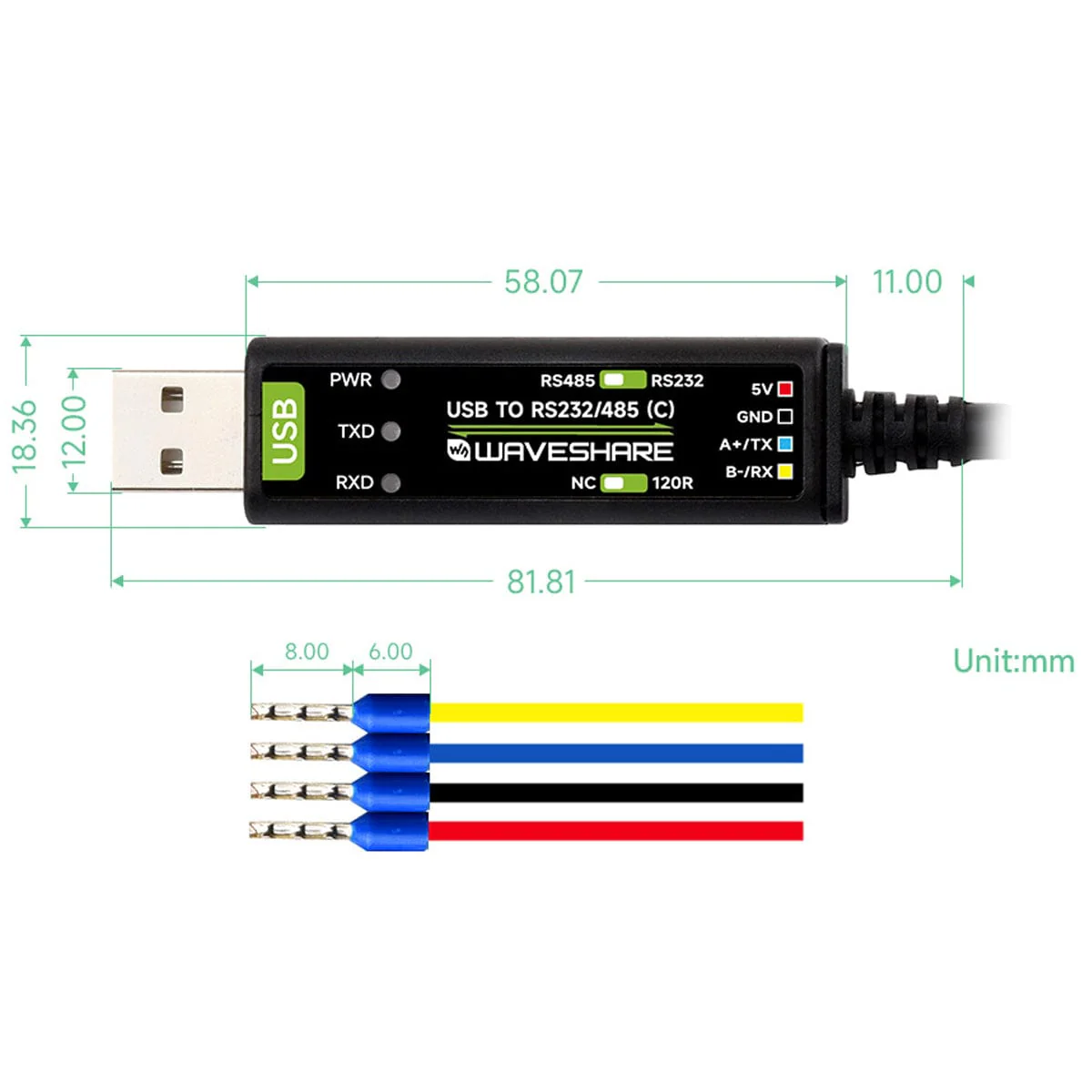 USB to RS232/485 Serial Cable - Image 7