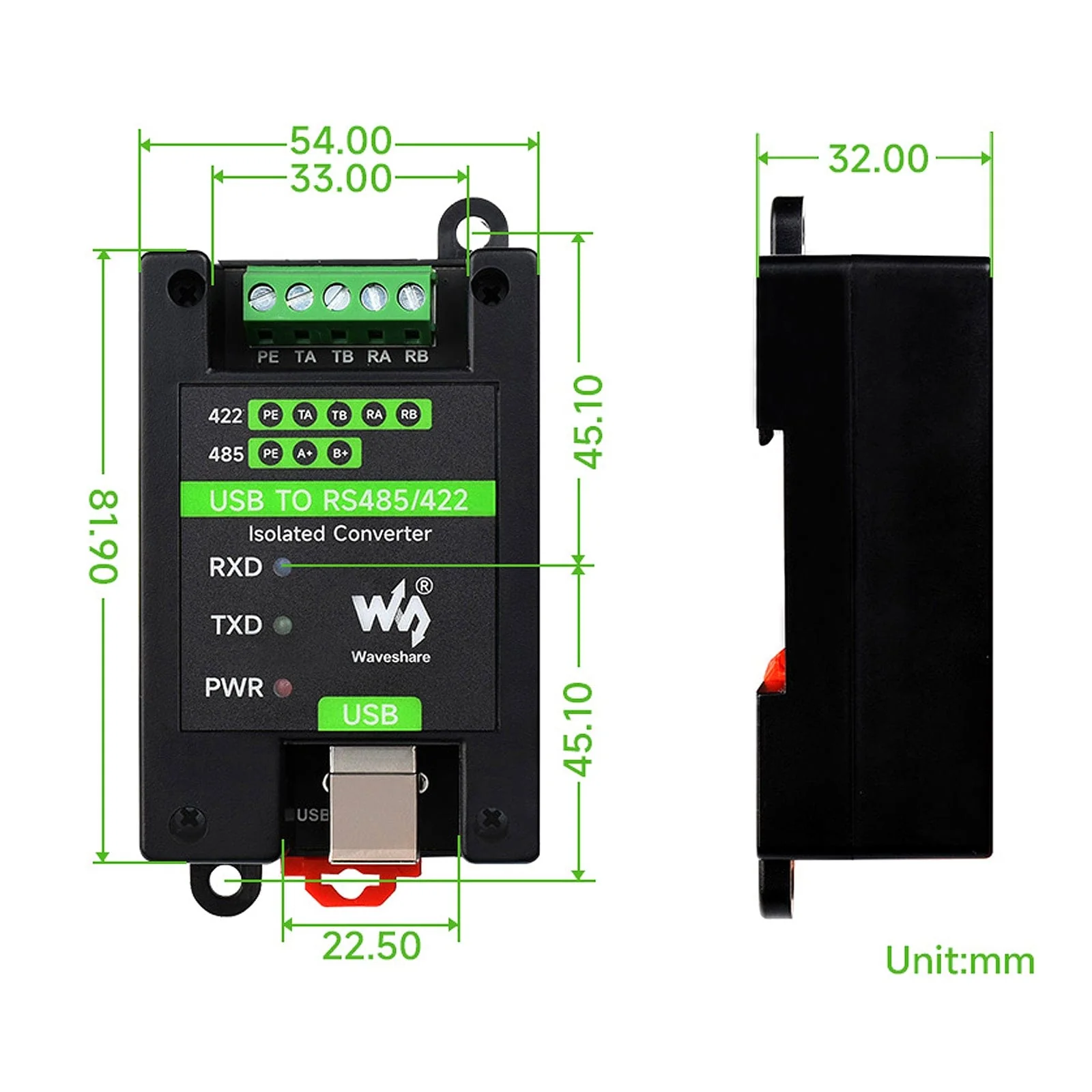 USB to RS485/422 Industrial Grade Isolated Converter - Image 5