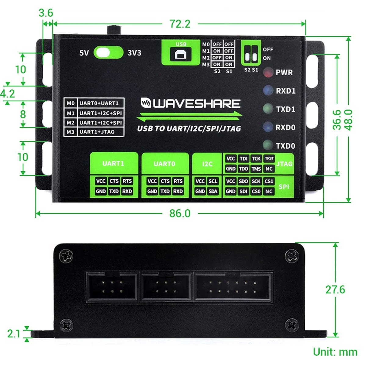 USB to UART/I2C/SPI/JTAG Converter - Image 9