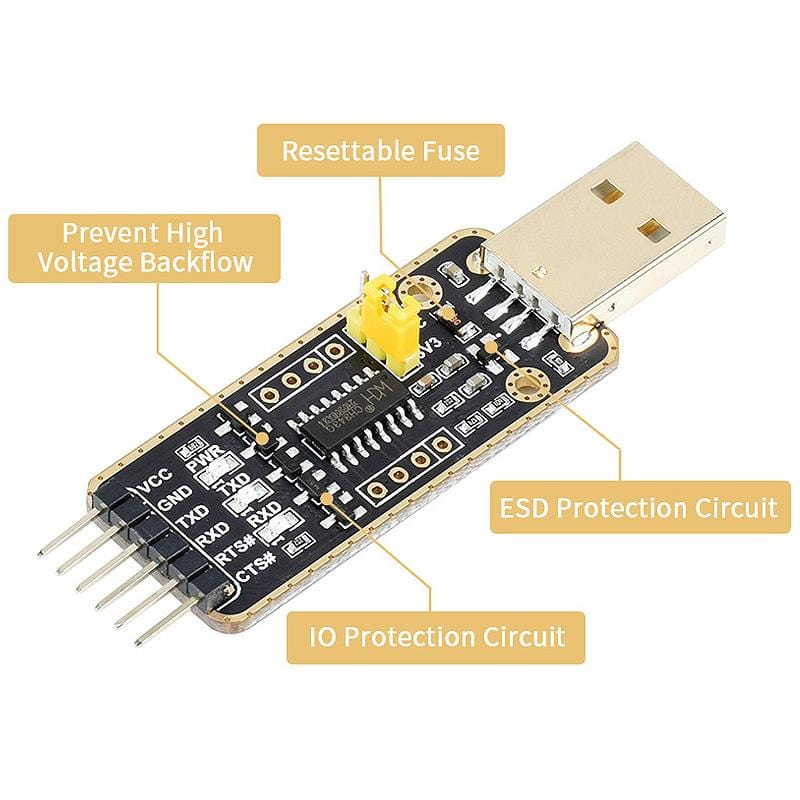 USB to UART Module (Micro/Mini/Type-A or Type-C) - Image 6
