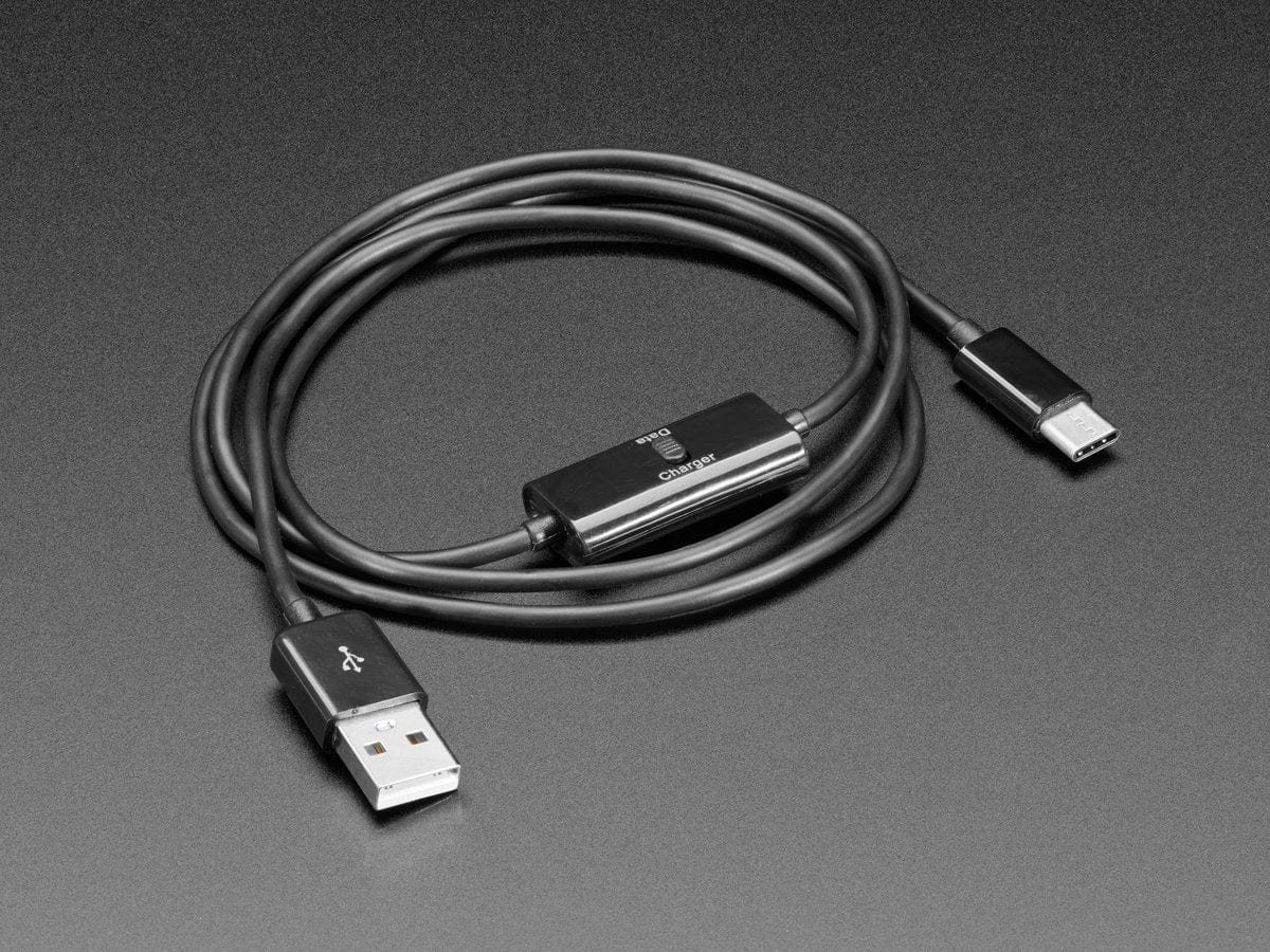 USB Type C Cable with Data/Charge Switch (1 meter long)