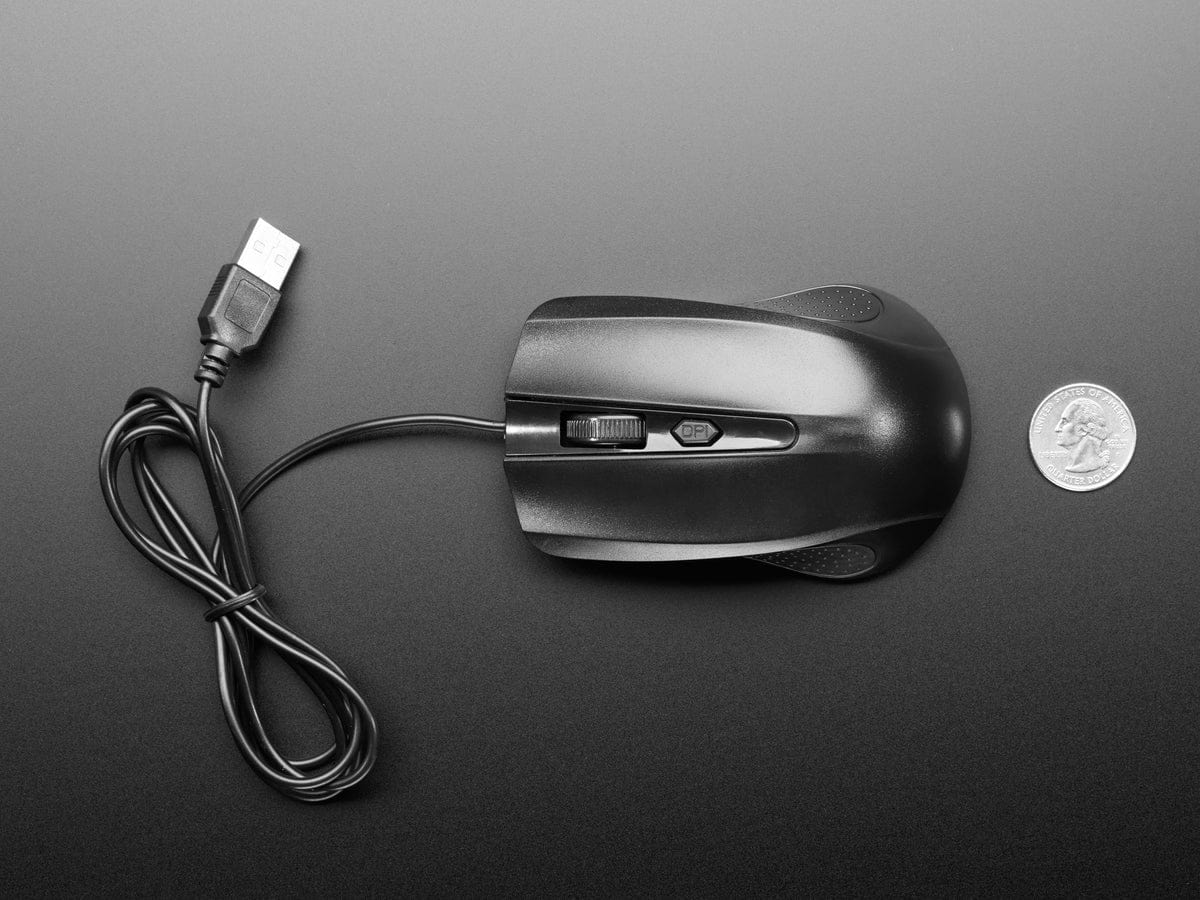 USB Wired Mouse - Two Buttons plus Wheel [Discontinued] - Image 3