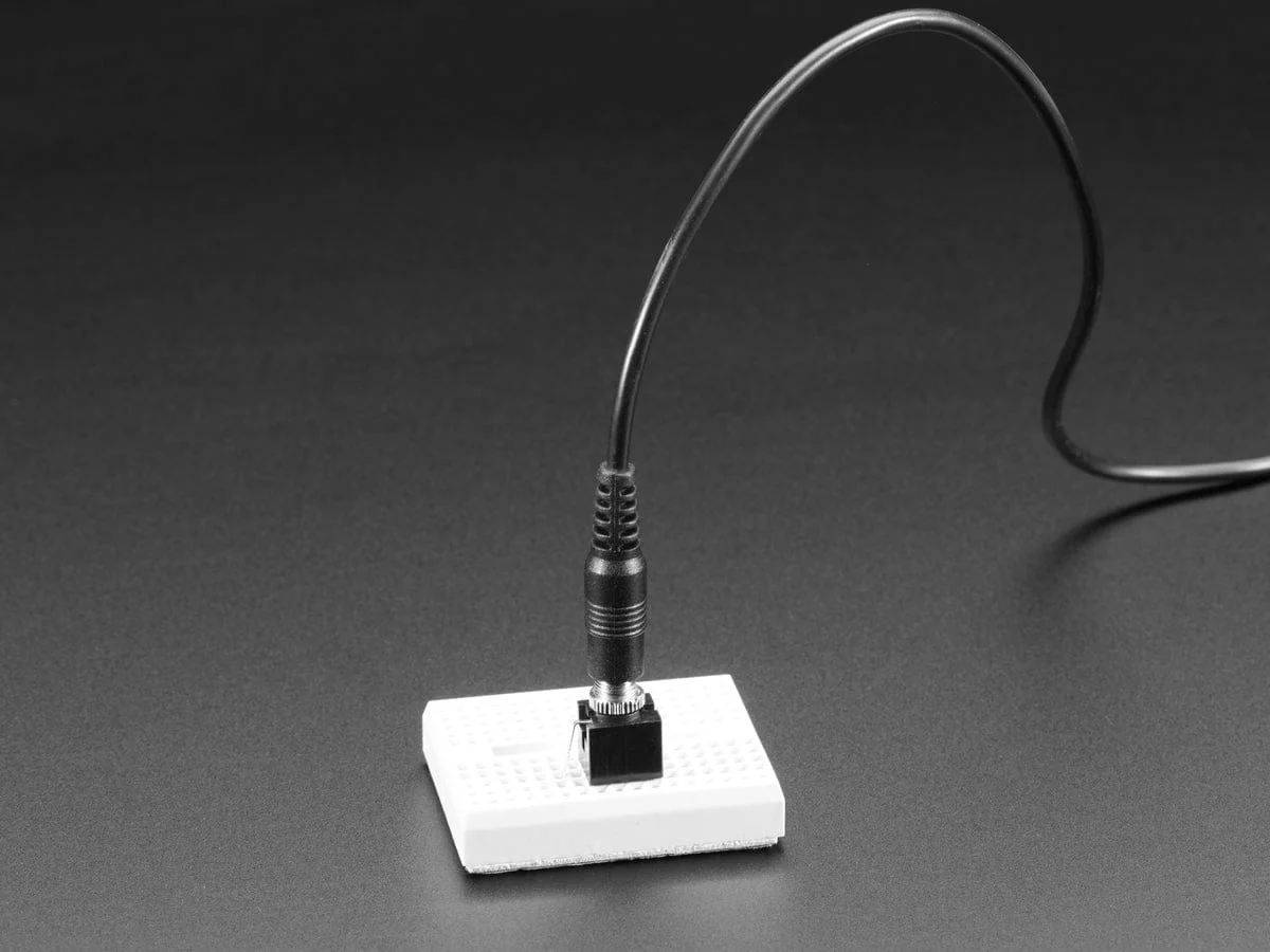 Vertical Breadboard-Friendly 3.5mm Mono Headphone Jack - Image 2