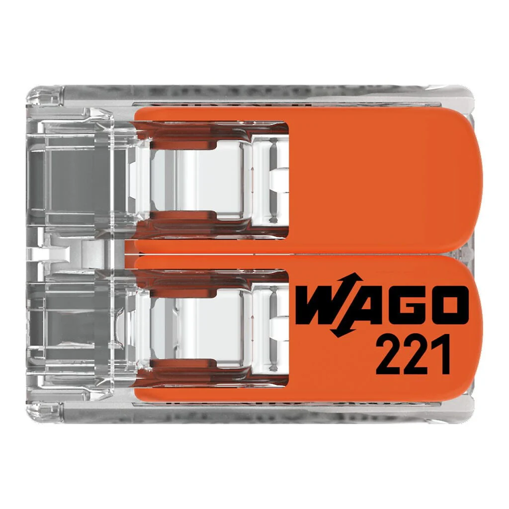 WAGO 221-412 32A 2-Way Lever Connectors - Pack of 3 - Image 6