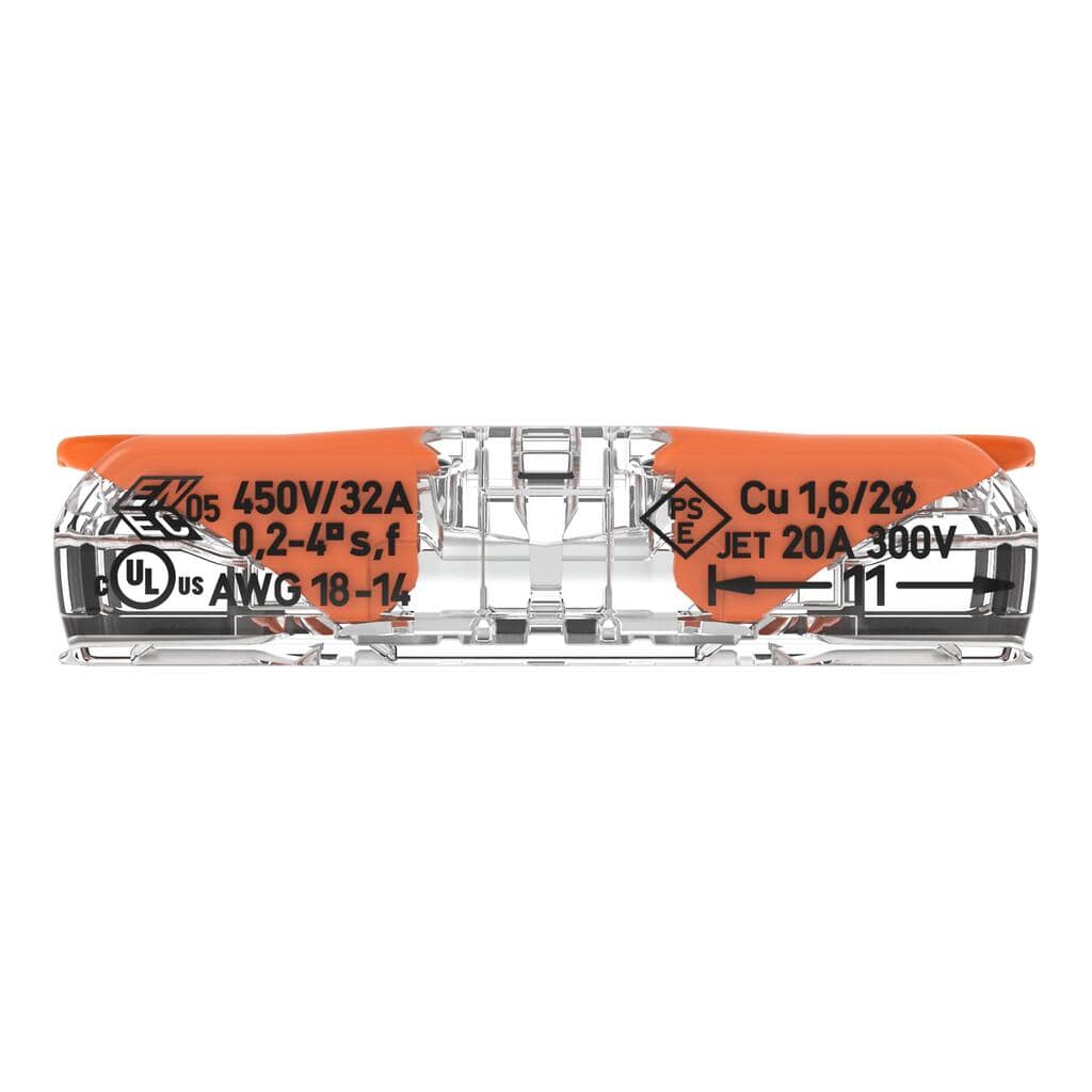 WAGO 221-2411 32A Inline Lever Connectors - Pack of 3 - Image 5