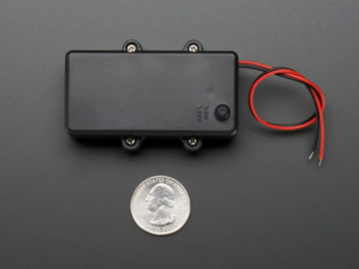 Waterproof 2xAA Battery Holder with On/Off Switch - Image 3