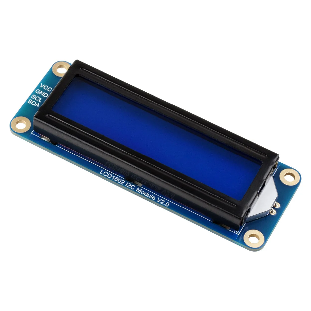 Waveshare Blue 16x2 I2C LCD Module - 3.3V/5V with Backlight Control - Image 3