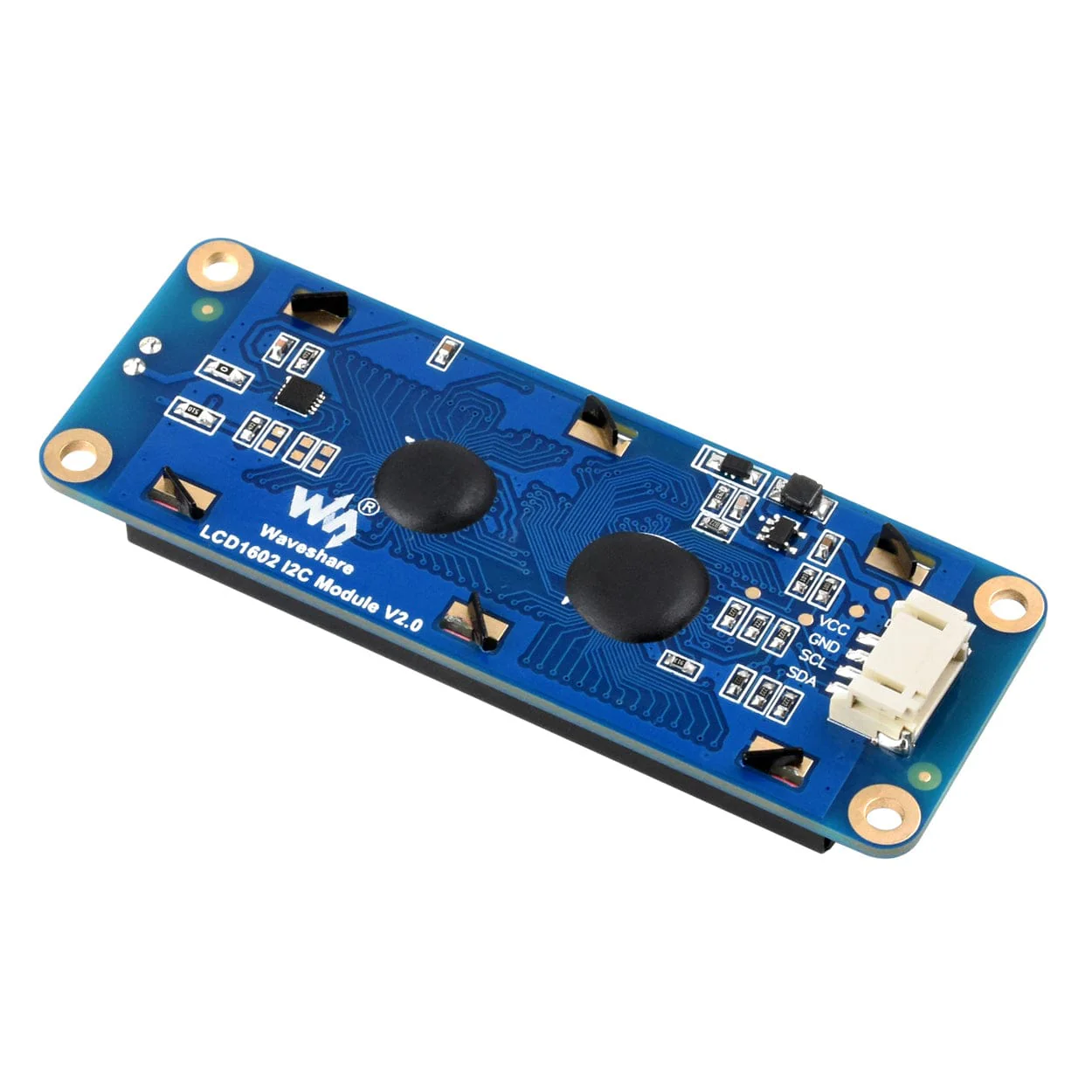 Waveshare Grey 16x2 I2C LCD Module - 3.3V/5V with Backlight Control - Image 4