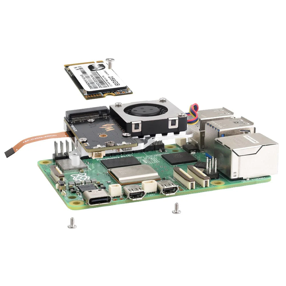 Waveshare M.2 Adapter with Active Cooler for Raspberry Pi 5 - Image 12
