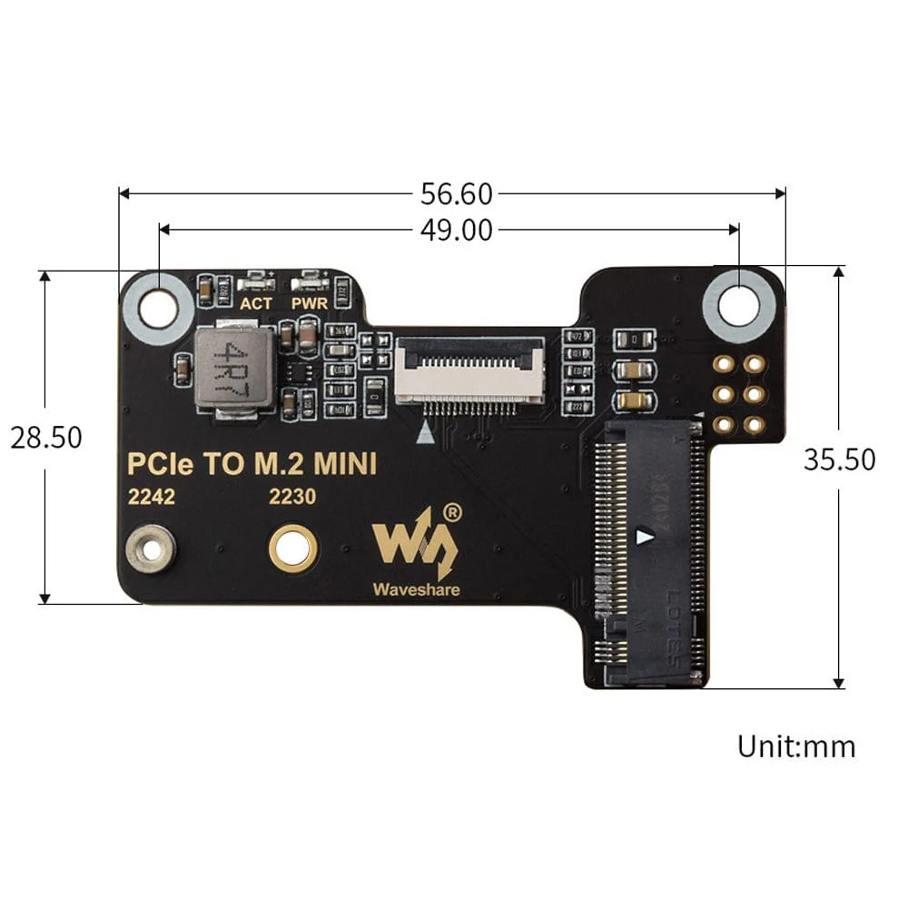 Waveshare Mini M.2 Adapter for Raspberry Pi 5 - Image 10