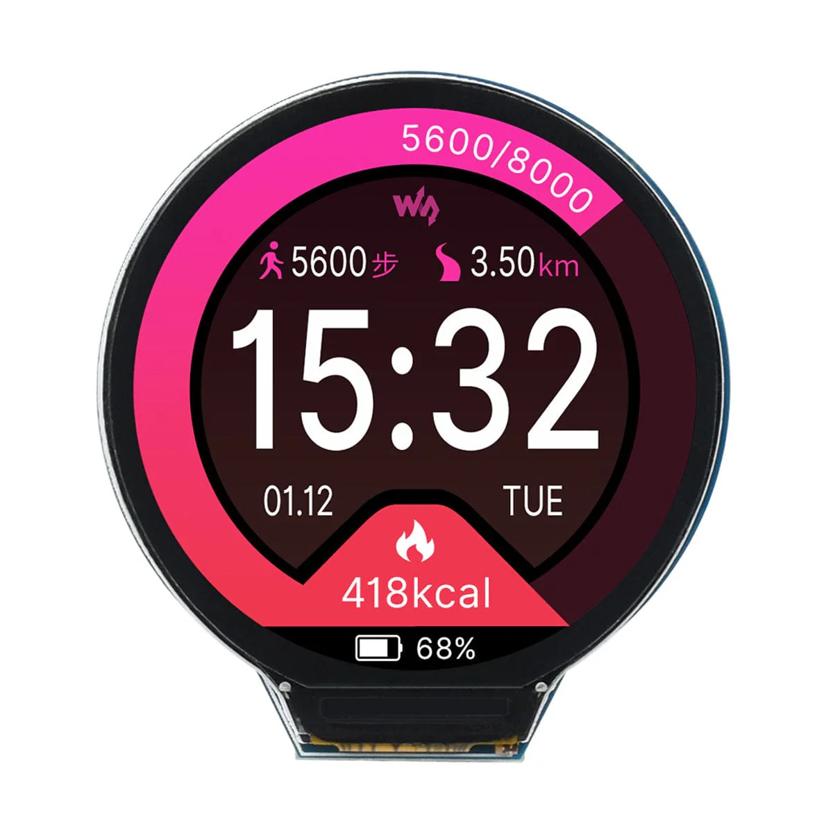 RP2040 1.28" Round LCD with Accelerometer & Gyroscope - Image 5